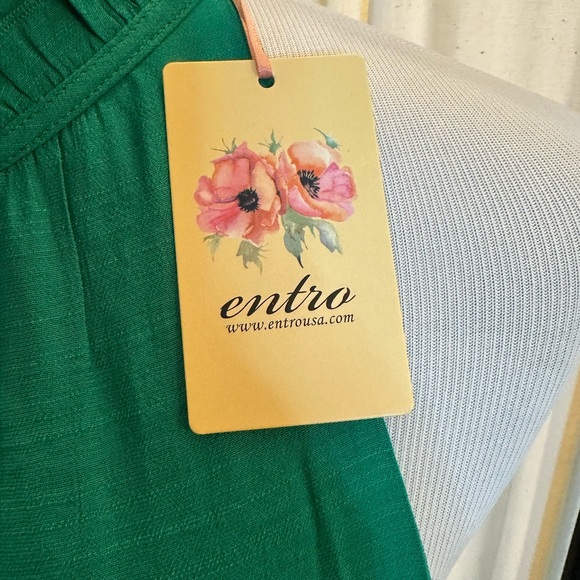 Entro Green Maxi Dress - Picture 2 of 4